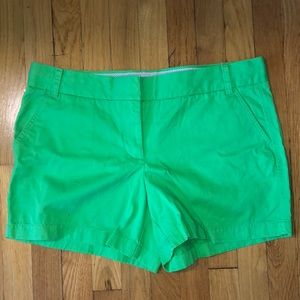 Jcrew “broken in chino” shorts green khaki
